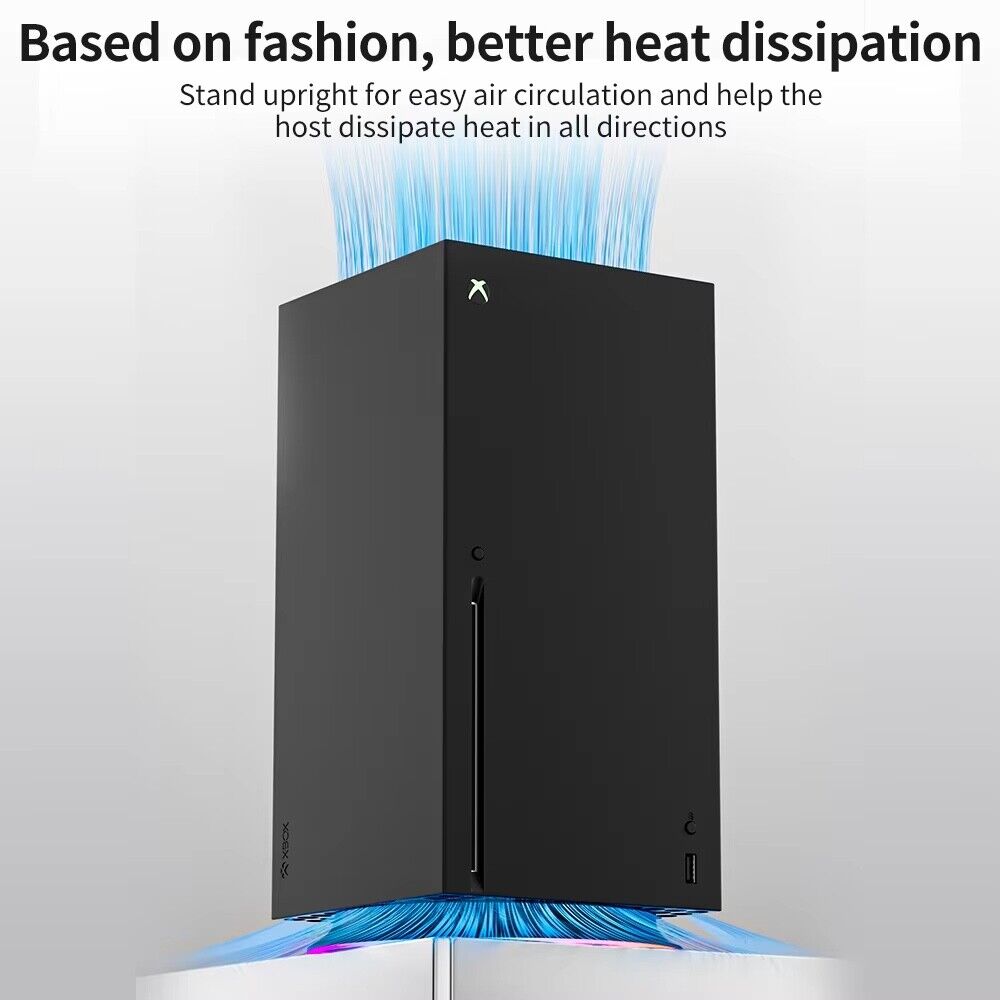 Vertical Cooling Stand Holder for XBOX Series X Console RGB Base Stand Bracket