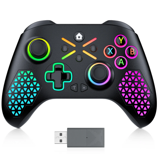 RGB Wireless Controller Gamepad For Xbox One Xbox Series X S & PC Vibration 2.4G