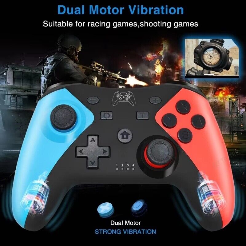 Wireless Bluetooth Controller GamePad for Nintendo Switch Pro Gaming Joypad NEW