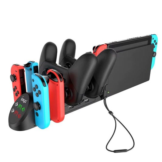 6in1 Controller Charging Dock for Nintendo Switch Gamepad Joy Con Console NEW