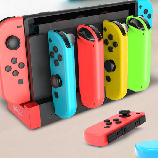 4 Port Controller Charging Stand Dock Charger for Nintendo Switch Joy Con Gaming